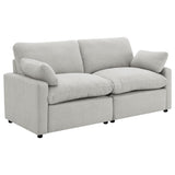Tampa Furniture Outlet - Coaster - Collins Modular Power Loveseat Grey - 609562P