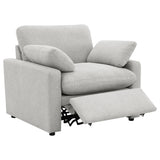Collins Upholstered Power Recliner Chair Grey - Tampa Furniture Outlet
