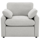 Collins Upholstered Power Recliner Chair Grey - Tampa Furniture Outlet