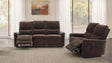 Tampa Furniture Outlet - Coaster - Navarro 2-piece Upholstered Reclining Sofa Set Dark Brown - 609571-S2