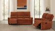 Tampa Furniture Outlet - Coaster - Navarro 2-piece Upholstered Reclining Sofa Set Orange - 609574-S2