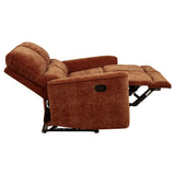 Navarro 2-piece Upholstered Reclining Sofa Set Orange