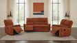 Tampa Furniture Outlet - Coaster - Navarro 3-piece Upholstered Reclining Sofa Set Orange - 609574-S3