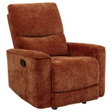 Navarro 3-piece Upholstered Reclining Sofa Set Orange