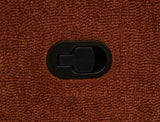 Navarro Chenille Upholstered Glider Recliner Burnt Orange