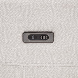 Kennett Chenille Upholstered Power Reclining Sofa Ivory