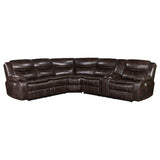 Sycamore Upholstered Power Reclining Sectional Sofa Brown - Tampa Furniture Outlet