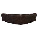 Sycamore Upholstered Power Reclining Sectional Sofa Brown - Tampa Furniture Outlet