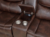 Sycamore Upholstered Power Reclining Sectional Sofa Brown - Tampa Furniture Outlet