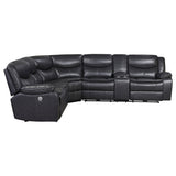 Sycamore Upholstered Power Reclining Sectional Sofa Grey - Tampa Furniture Outlet