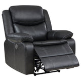 Sycamore Upholstered Power Recliner Chair Dark Grey - Tampa Furniture Outlet