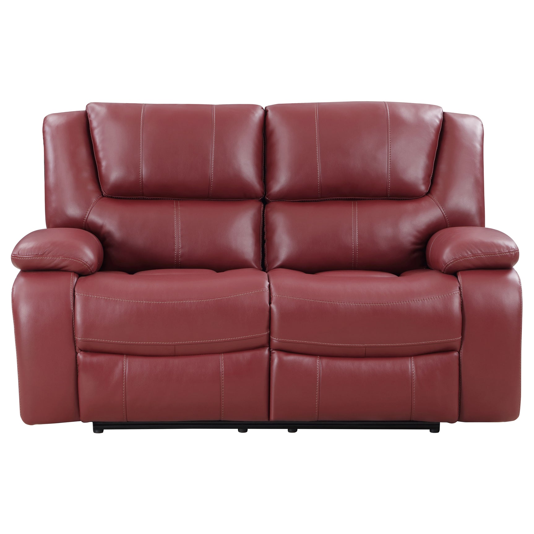 Camila 3-piece Upholstered Reclining Sofa Set Red - Tampa Furniture Outlet