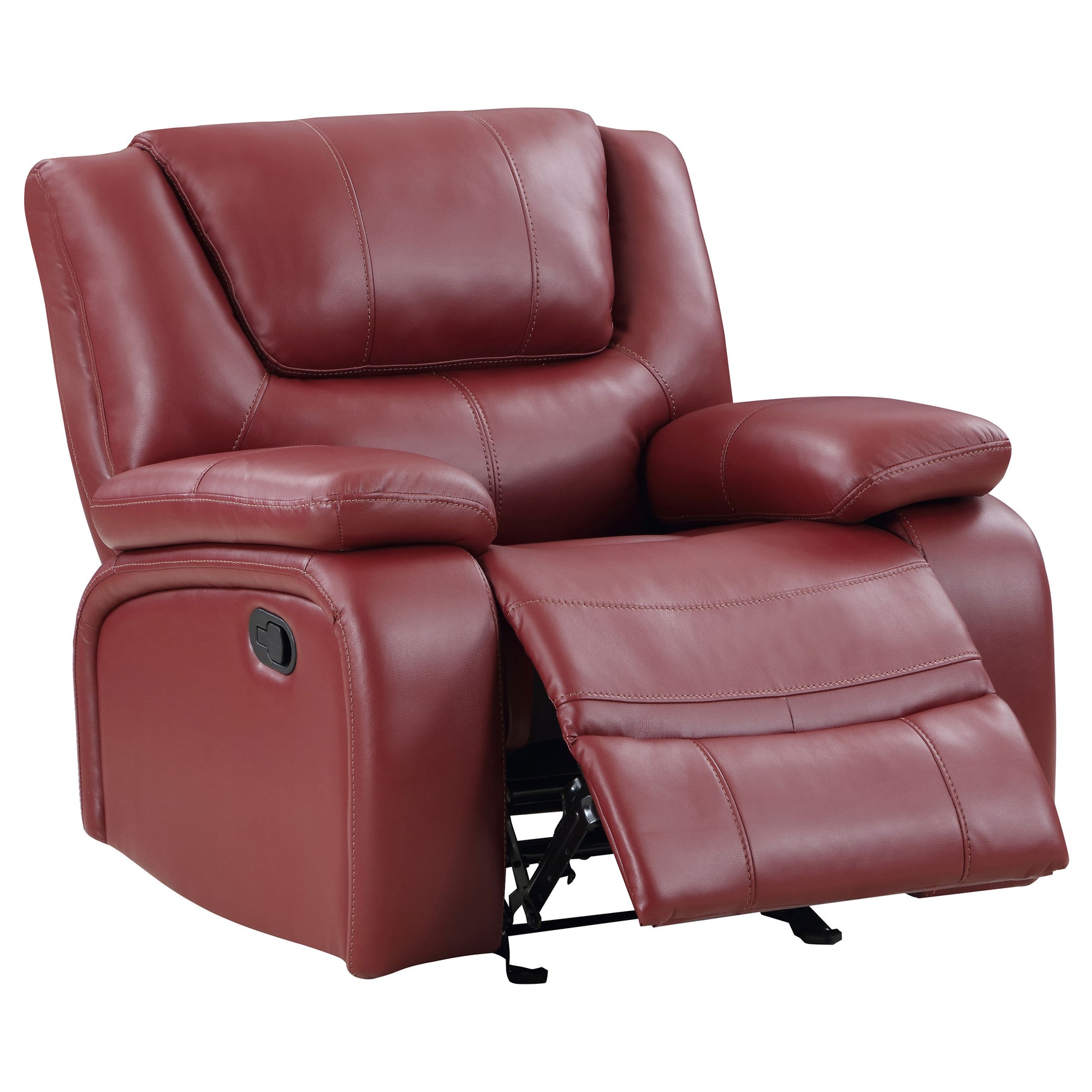 Camila 3-piece Upholstered Reclining Sofa Set Red - Tampa Furniture Outlet