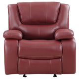 Camila 3-piece Upholstered Reclining Sofa Set Red - Tampa Furniture Outlet