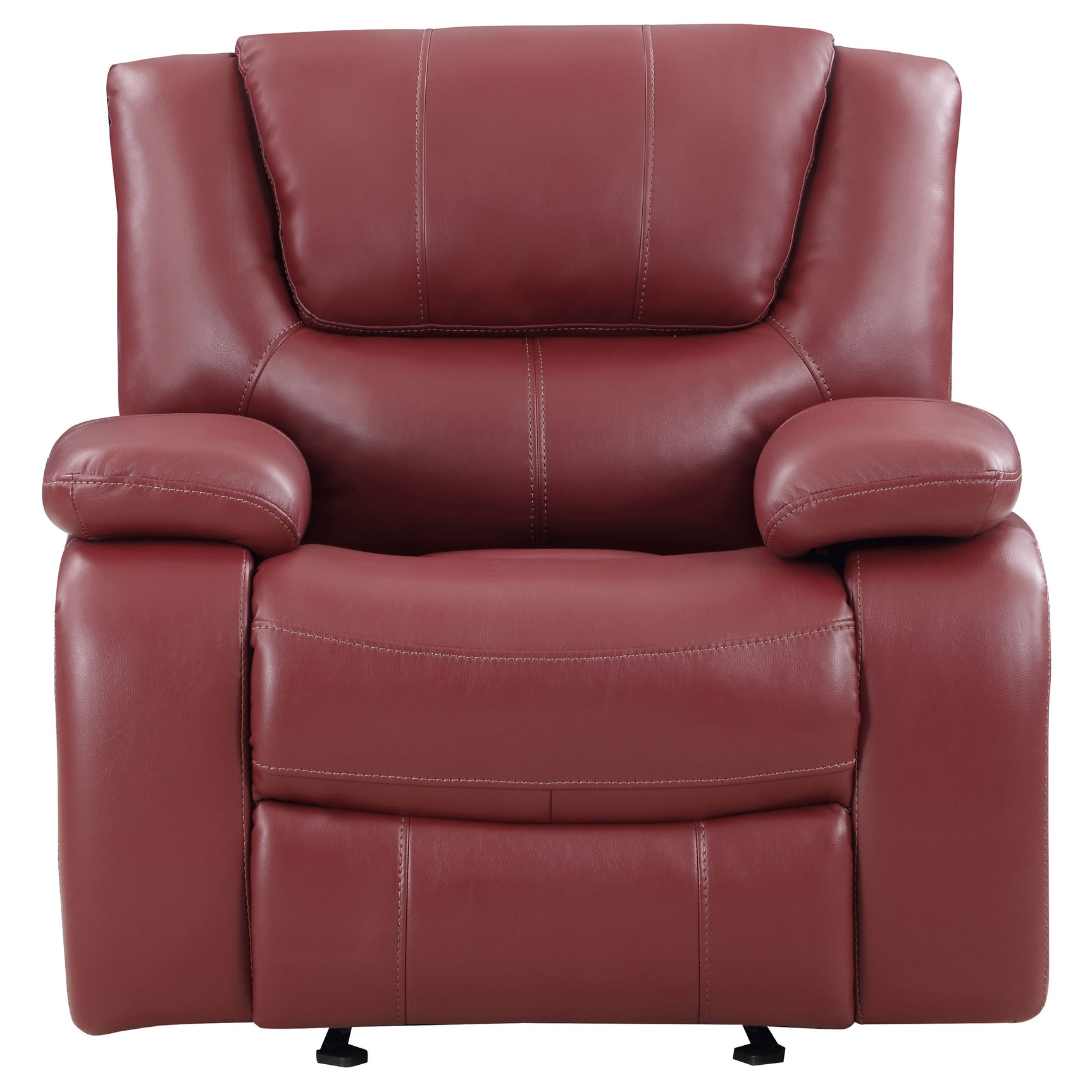 Camila 3-piece Upholstered Reclining Sofa Set Red - Tampa Furniture Outlet
