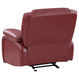 Camila 3-piece Upholstered Reclining Sofa Set Red - Tampa Furniture Outlet