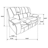 Camila 3-piece Upholstered Reclining Sofa Set Red - Tampa Furniture Outlet