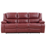 Camila Upholstered Motion Reclining Sofa Red - Tampa Furniture Outlet
