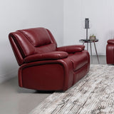 Camila Upholstered Glider Recliner Chair Red - Tampa Furniture Outlet
