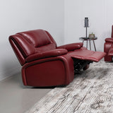 Camila Upholstered Glider Recliner Chair Red - Tampa Furniture Outlet