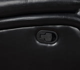 Camila 2-piece Upholstered Reclining Sofa Set Black - Tampa Furniture Outlet