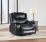 Camila Upholstered Glider Recliner Chair Black - Tampa Furniture Outlet