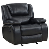 Tampa Furniture Outlet - Coaster - Camila Upholstered Glider Recliner Chair Black - 610246
