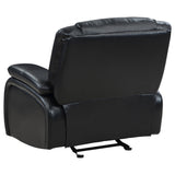 Camila Upholstered Glider Recliner Chair Black - Tampa Furniture Outlet