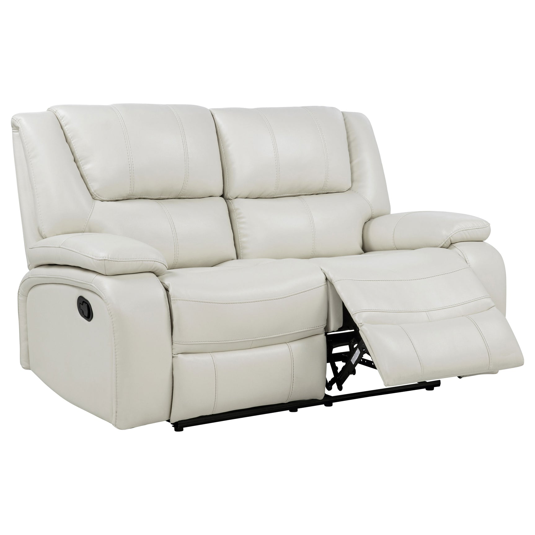 Tampa Furniture Outlet - Coaster - Camila Upholstered Motion Reclining Loveseat White - 610248