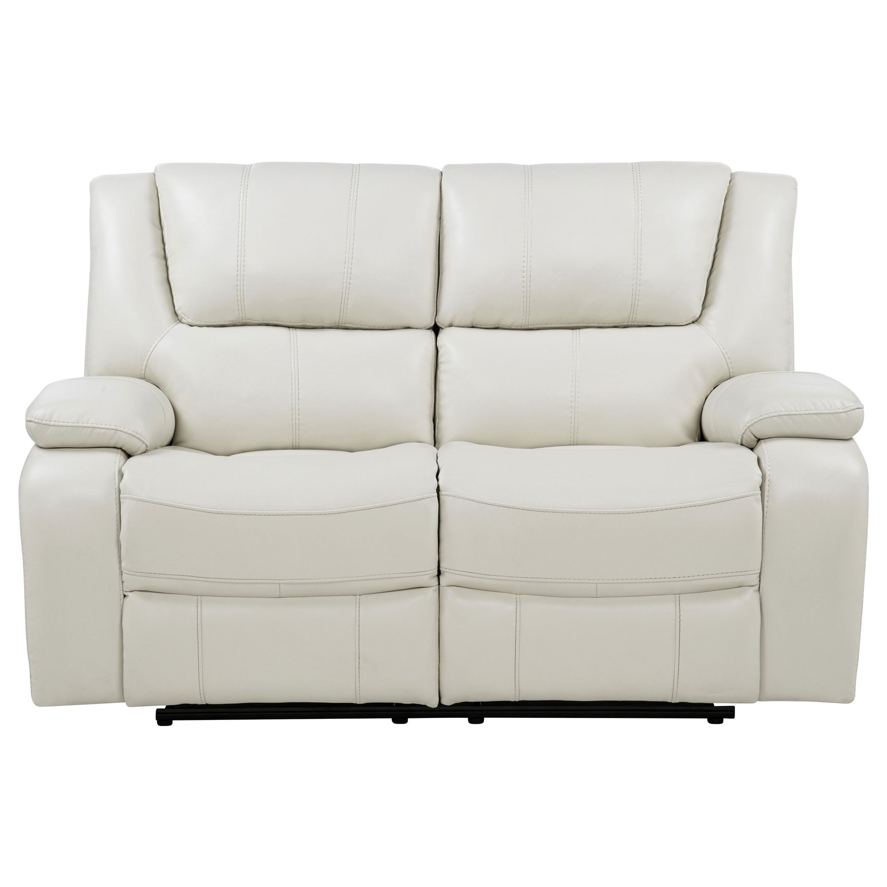 Camila Upholstered Motion Reclining Loveseat White