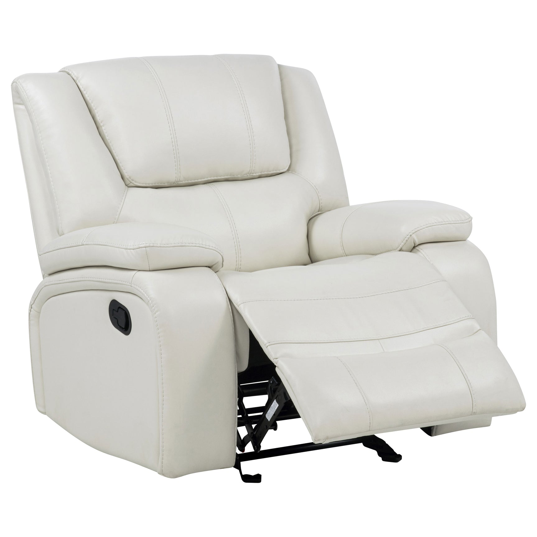 Tampa Furniture Outlet - Coaster - Camila Upholstered Glider Recliner Chair White - 610249