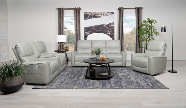 Tampa Furniture Outlet - Coaster - Greenfield 3-piece Power Reclining Sofa Set Dove Grey - 610261P-S3