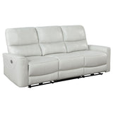 Greenfield 3-piece Power Reclining Sofa Set Dove Grey - Tampa Furniture Outlet