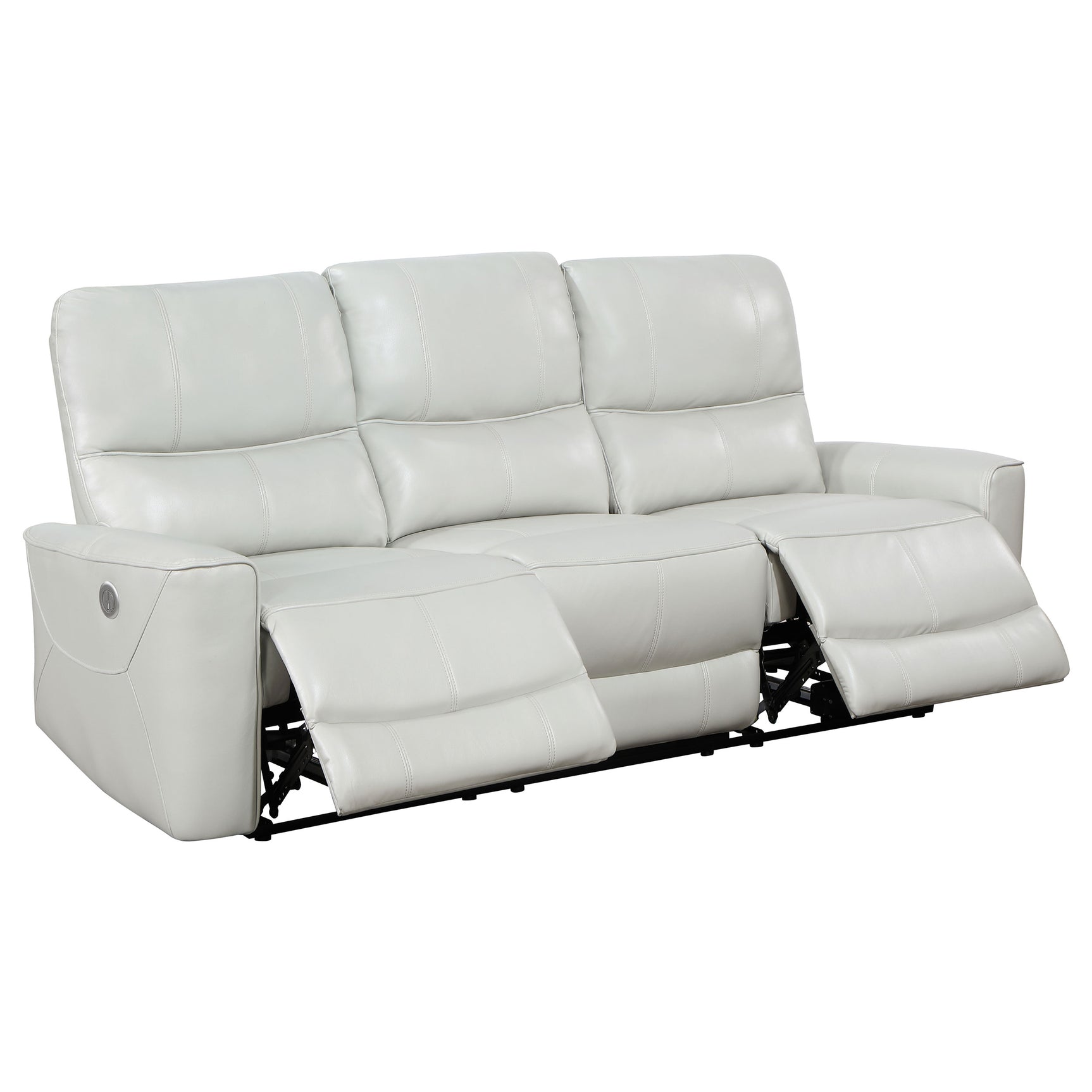 Greenfield 3-piece Power Reclining Sofa Set Dove Grey - Tampa Furniture Outlet