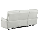 Greenfield 3-piece Power Reclining Sofa Set Dove Grey - Tampa Furniture Outlet