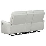 Greenfield 3-piece Power Reclining Sofa Set Dove Grey - Tampa Furniture Outlet