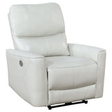 Greenfield 3-piece Power Reclining Sofa Set Dove Grey - Tampa Furniture Outlet
