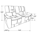 Greenfield 3-piece Power Reclining Sofa Set Dove Grey - Tampa Furniture Outlet