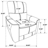 Greenfield 3-piece Power Reclining Sofa Set Dove Grey - Tampa Furniture Outlet