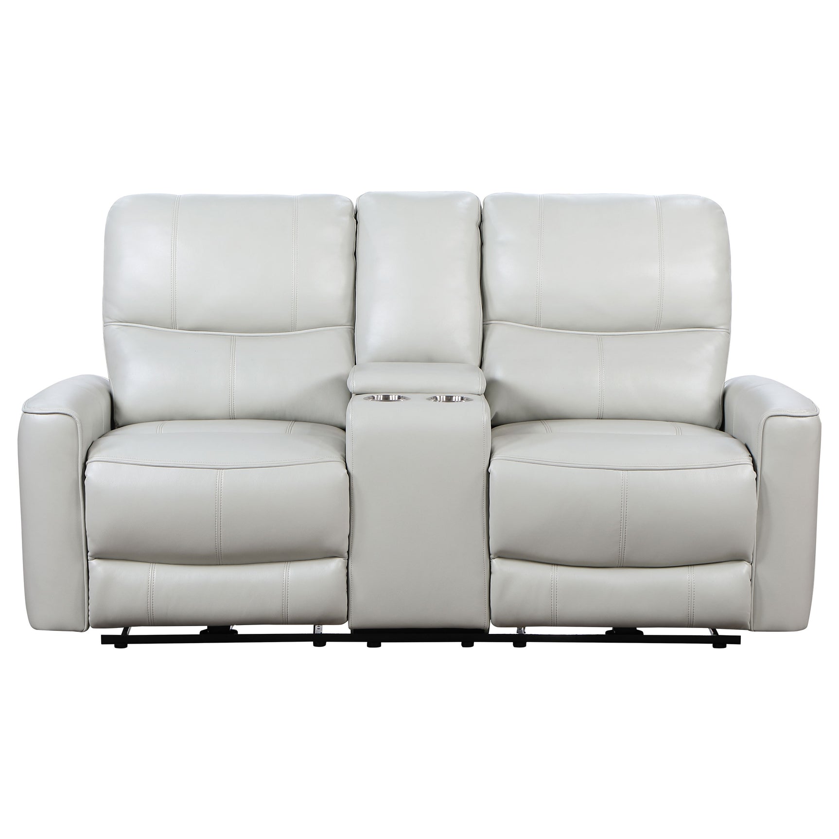 Greenfield Upholstered Power Reclining Loveseat Dove Grey - Tampa Furniture Outlet