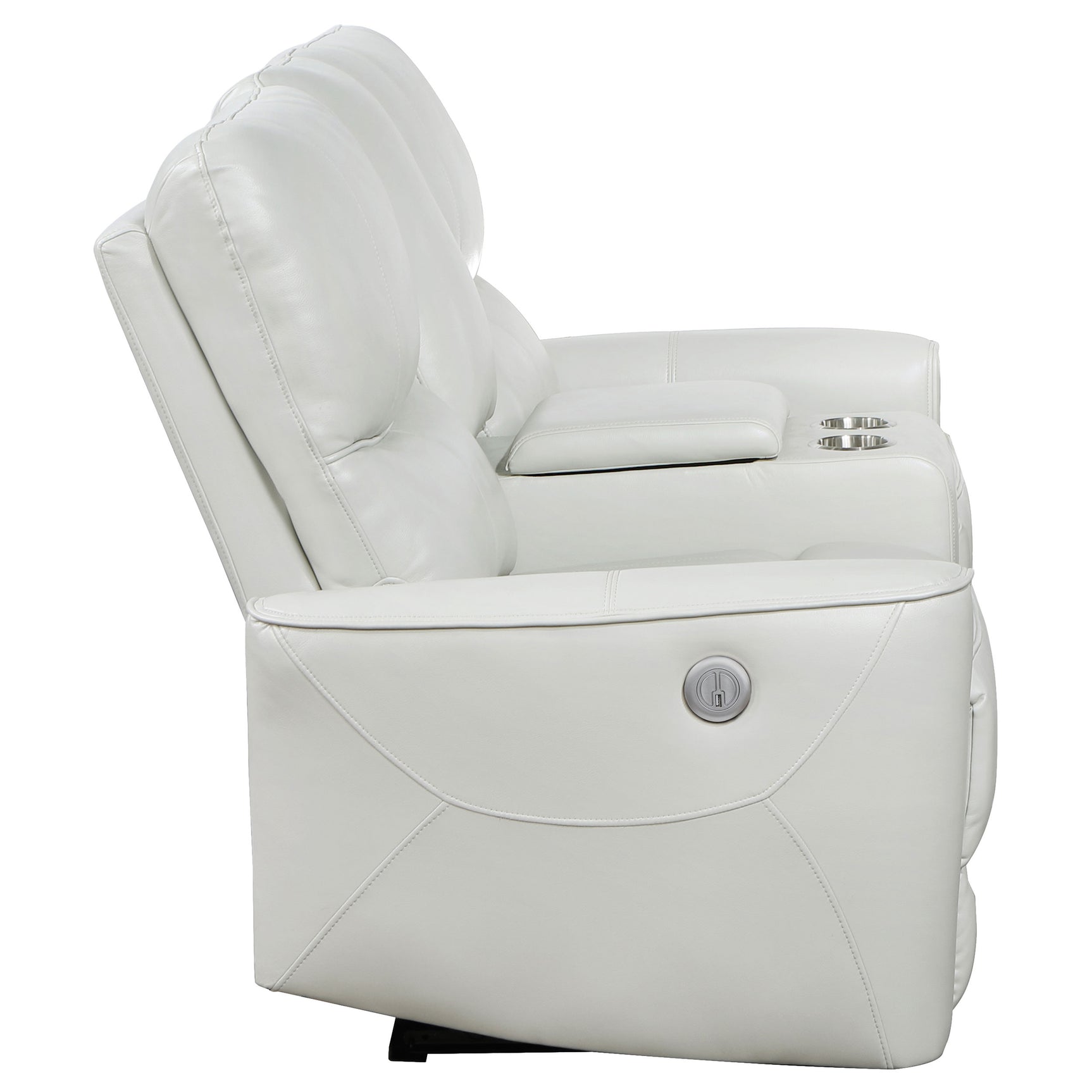 Greenfield Upholstered Power Reclining Loveseat Dove Grey - Tampa Furniture Outlet