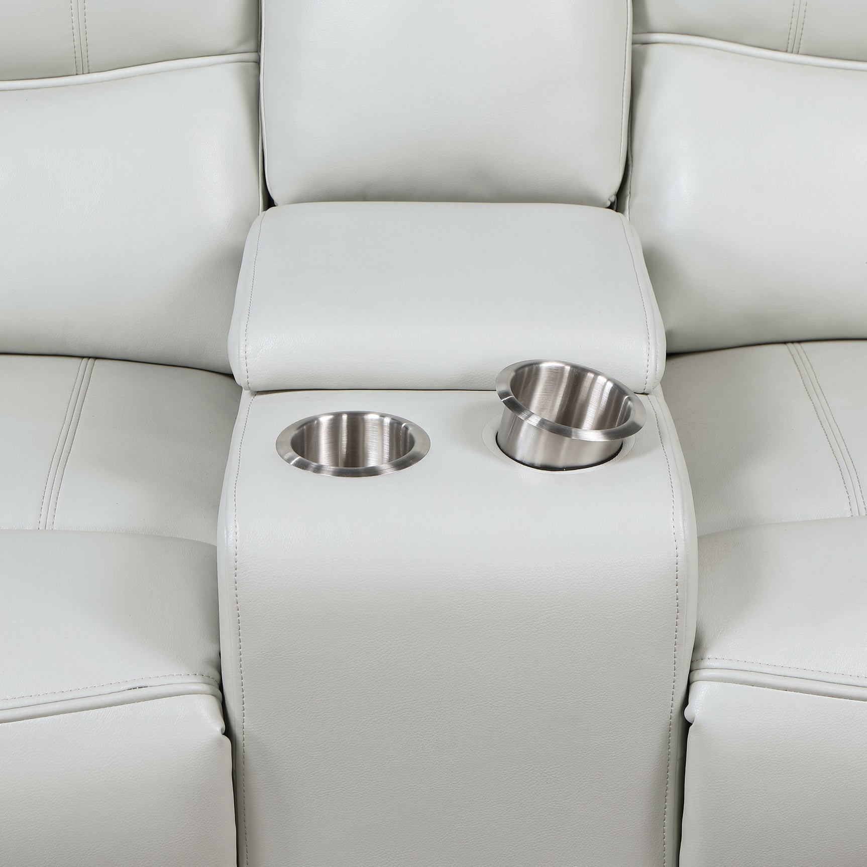 Greenfield Upholstered Power Reclining Loveseat Dove Grey - Tampa Furniture Outlet