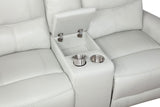 Greenfield Upholstered Power Reclining Loveseat Dove Grey - Tampa Furniture Outlet