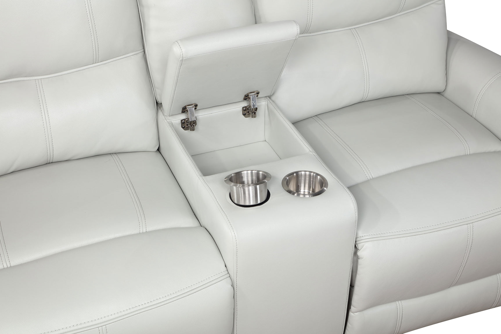 Greenfield Upholstered Power Reclining Loveseat Dove Grey - Tampa Furniture Outlet