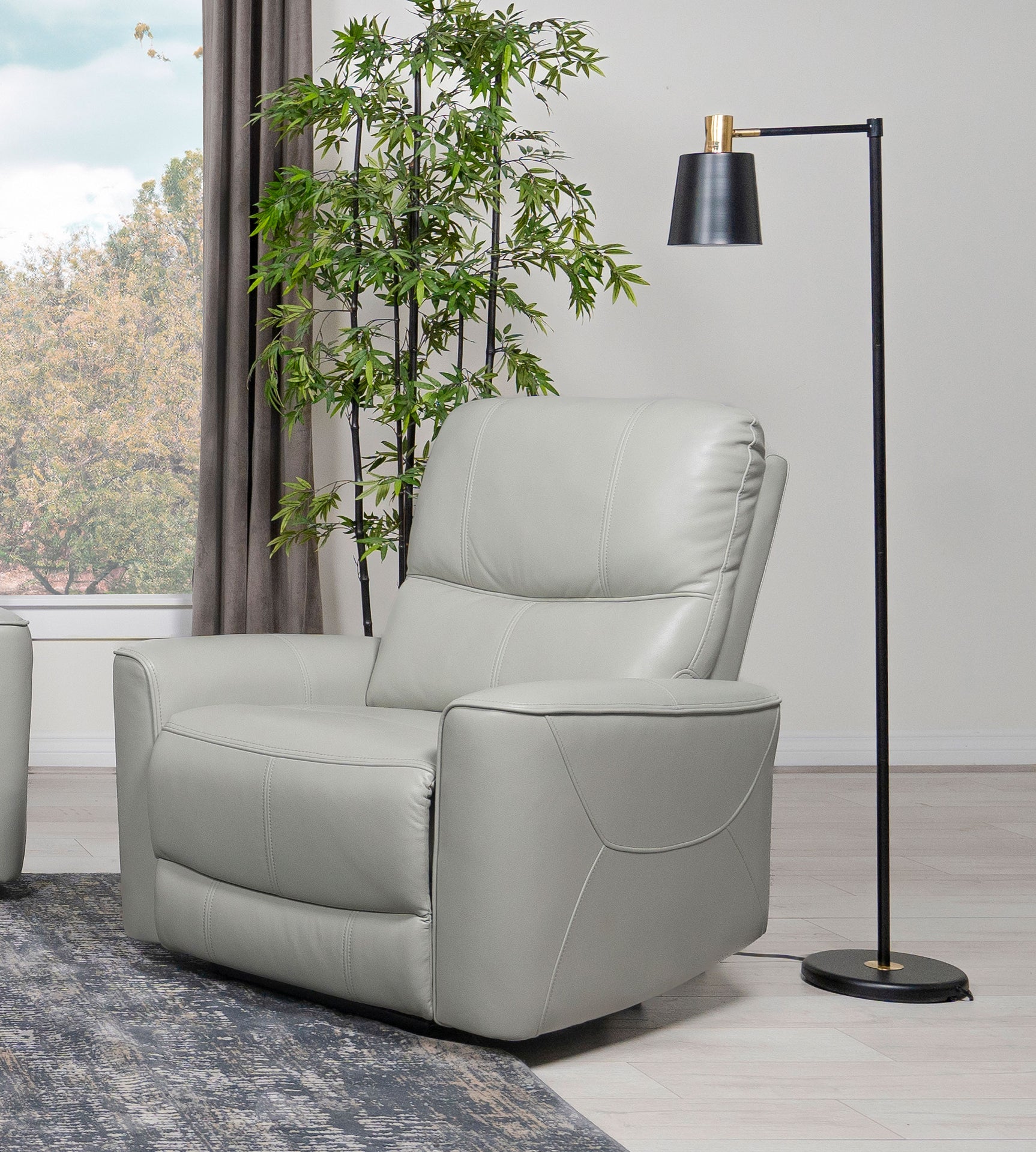 Greenfield Upholstered Power Recliner Chair Dove Grey - Tampa Furniture Outlet