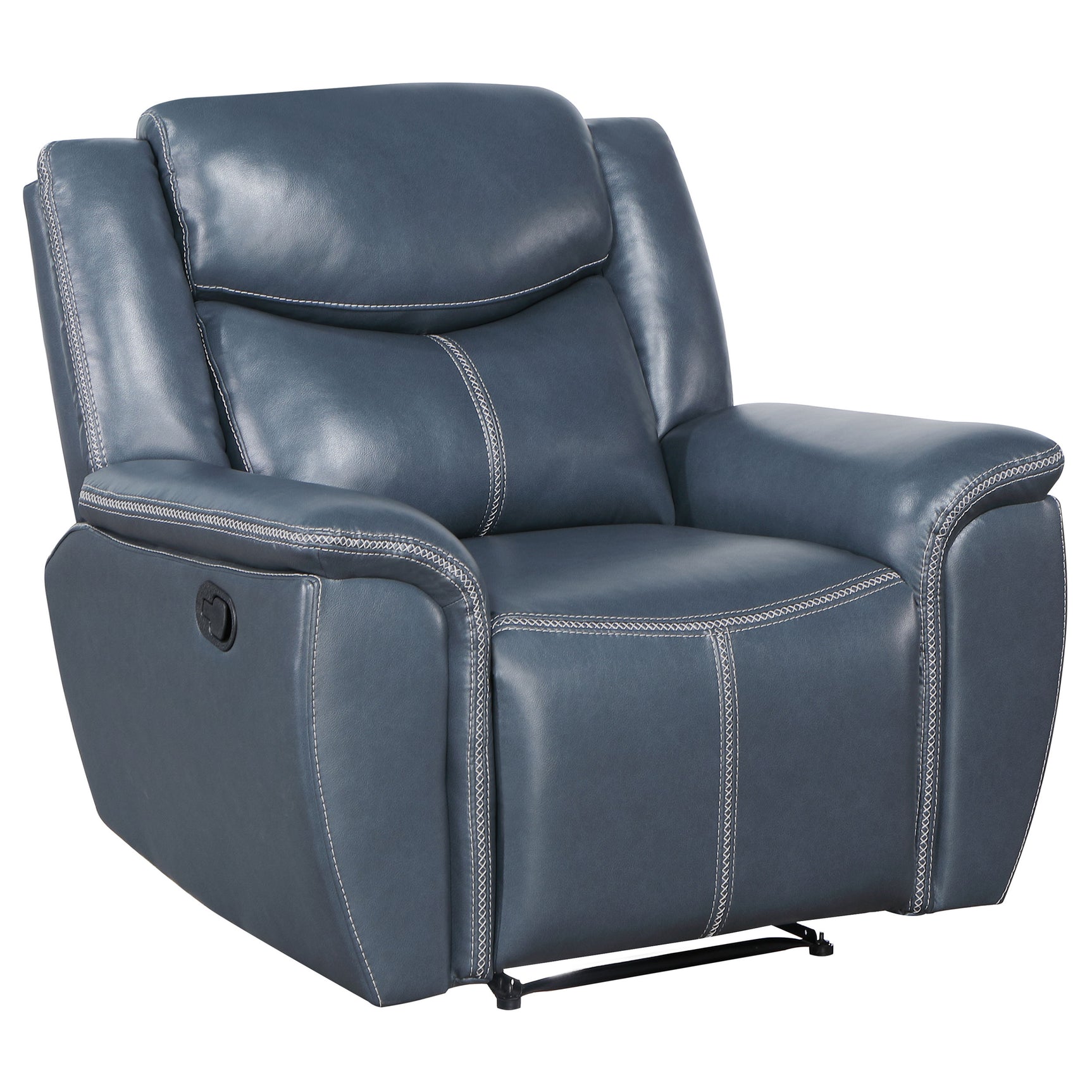 Sloane 3-piece Upholstered Reclining Sofa Set Blue - Tampa Furniture Outlet