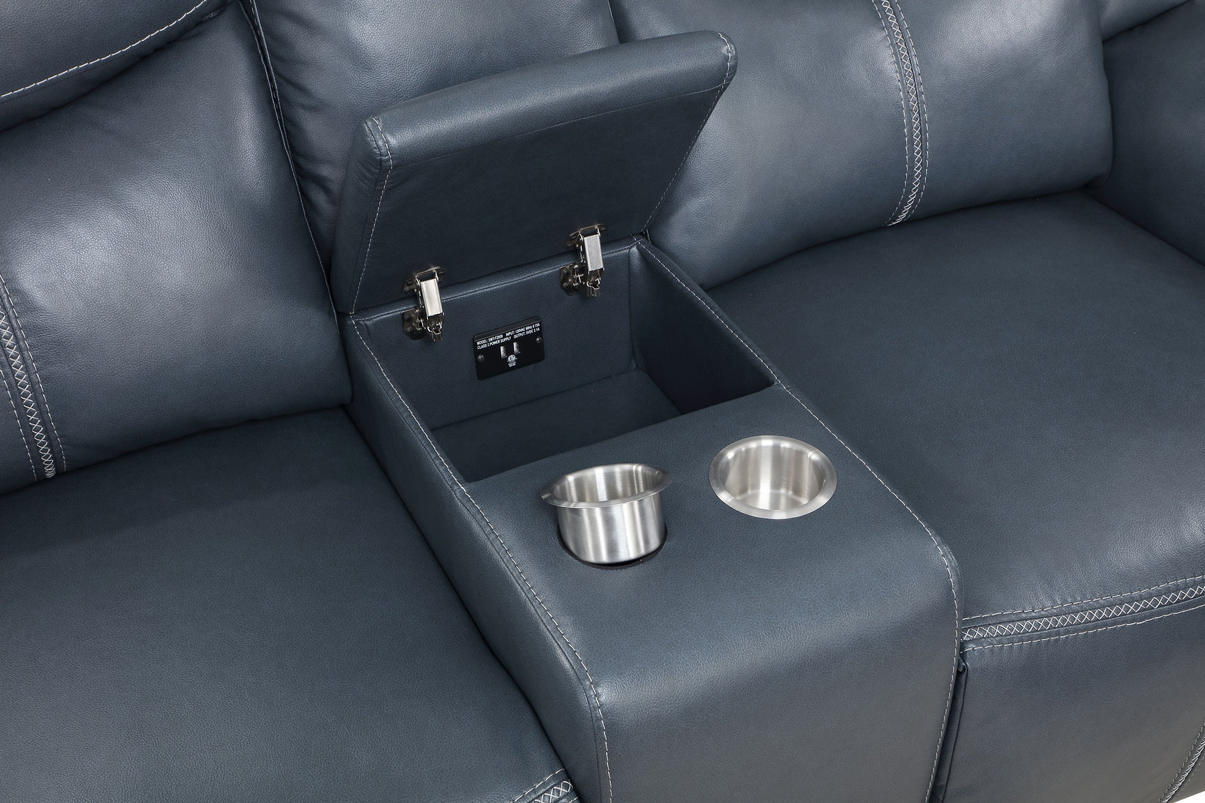 Sloane 3-piece Upholstered Reclining Sofa Set Blue - Tampa Furniture Outlet