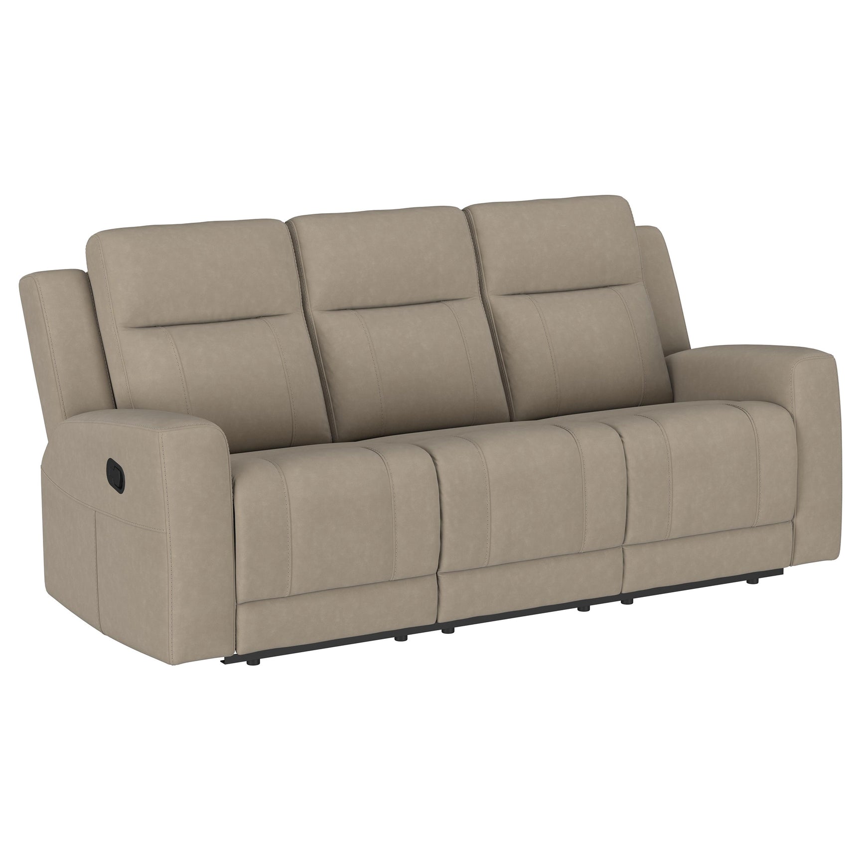 Brentwood 2-piece Upholstered Reclining Sofa Set Taupe - Tampa Furniture Outlet