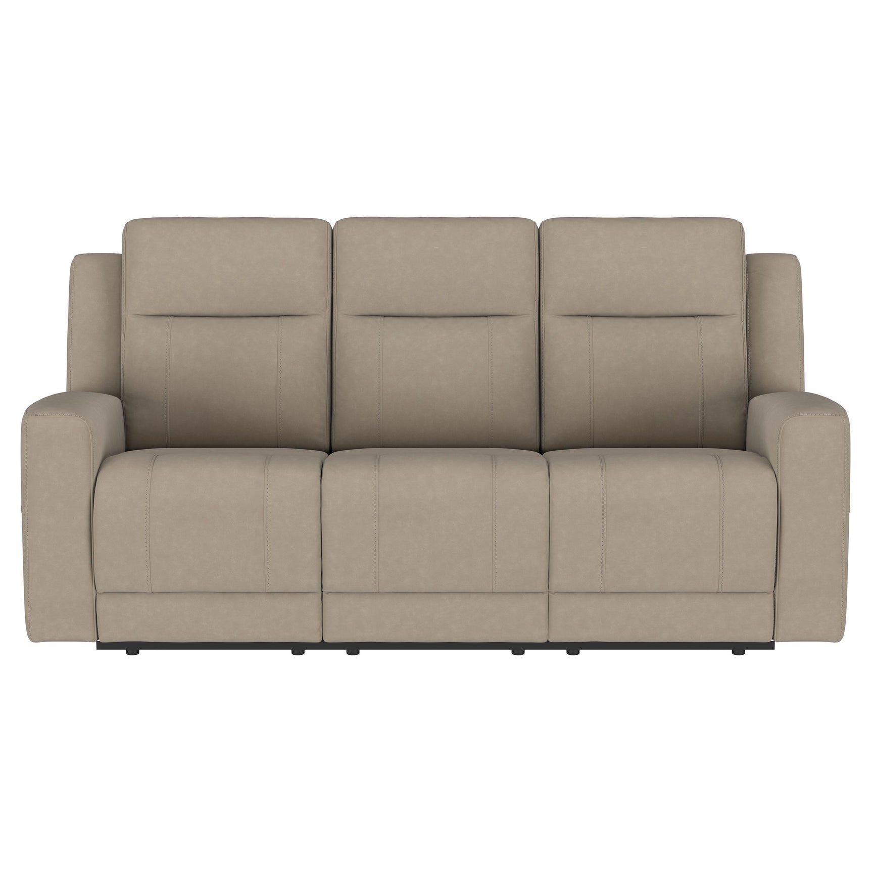 Brentwood 2-piece Upholstered Reclining Sofa Set Taupe - Tampa Furniture Outlet