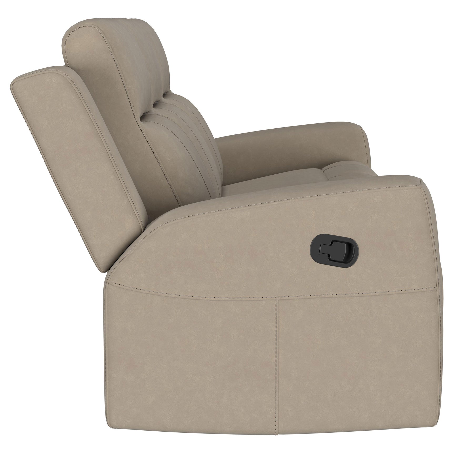Brentwood 2-piece Upholstered Reclining Sofa Set Taupe - Tampa Furniture Outlet